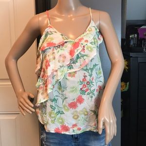 Maurice’s size medium. One sided ruffles/ flowers